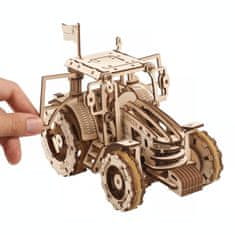 UGEARS 3D lesena mehanska sestavljanka Traktor zmaga