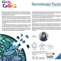 Ravensburger Okrogla sestavljanka Barvni krog: gobe 500 kosov