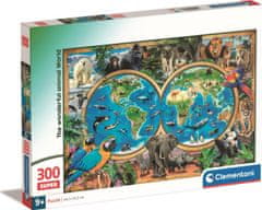 Clementoni Puzzle Neverjetni svet živali 300 kosov