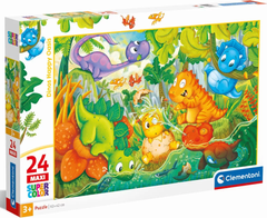 Clementoni Puzzle Happy Dinosaur Oasis MAXI 24 kosov