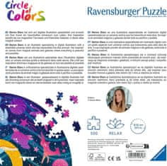 Ravensburger Okrogla sestavljanka Krog barv: sanje 500 kosov