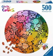 Ravensburger Okrogla sestavljanka Barvni krog: Tropical 500 kosov