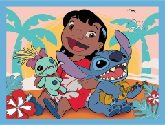 3v1 Lilo&Stitch: Happy Day (2x sestavljanka + igra za spomin)