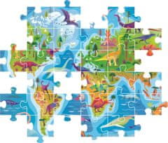 Clementoni Puzzle Zemljevid dinozavrov 180 kosov