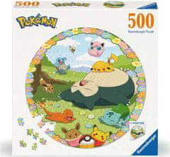 Ravensburger Okrogla sestavljanka Simpatični Pokémoni 500 kosov