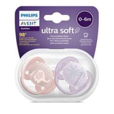 Avent Ultrasoft Premium dude z živalmi 0-6 m 2 kosa deklica - 0-6 m