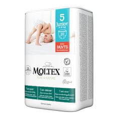 MOLTEX Pure&Nature pleničke za enkratno uporabo 5 Junior (9-14 kg) 20 kosov