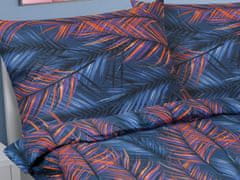 Dvoposteljna bombažna odeja - 240x220, 2 kosa 70x90 cm (širina 240 cm x dolžina 220 cm) - Perje temno modra