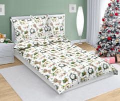 Bombažna posteljnina - Božič - 140x200, 70x90 cm - Božični čas