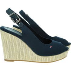 Tommy Hilfiger Espadrilje mornarsko modra 37 EU Iconic Elena Sling Back Wedge