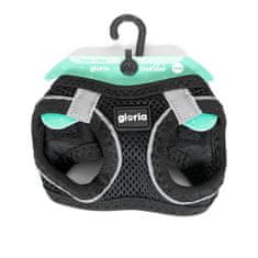 slomart Pas za psa Gloria Air Mesh Trek Star Prilagodljiv Črna Velikost XXXS (18-20 cm)