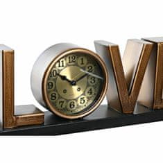 NEW Ceas de masă DKD Home Decor Love Baker 39 x 8 x 15 cm Srebrna Železo Loft (2 kosov)
