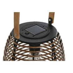 DKD Home Decor Solarna svetilka DKD Home Decor Brown Black Bamboo Rattan 20 x 20 x 45 cm