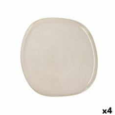 NEW Farfurie Întinsă Bidasoa Ikonic Keramika Bela (26,5 x 25,7 x 1,5 cm) (Pack 4x)