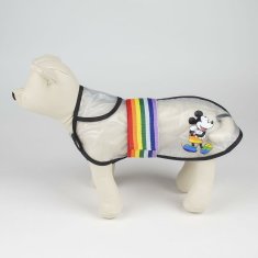 NEW Pasji dežni plašč Disney Pride Prozorno Črna M
