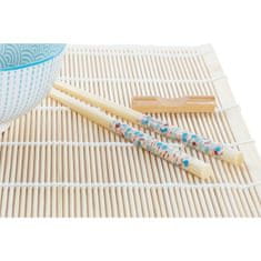 NEW Set za suši DKD Home Decor 14,5 x 14,5 x 31 cm Modra Bela Gres Orientalsko (16 Kosi)
