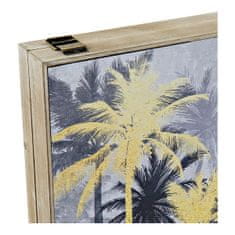 Miramarket Prevleka DKD Home Decor 8424001698615 Računovodja Palme Črna Zlat Les Les MDF 2 kosov 46,5 x 6 x 31 cm