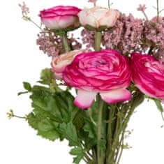 BigBuy Dekorativni cvetovi roza 20 x 20 x 50 cm