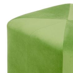 DKD Home Decor Pouffe Sintetična tkanina Les 40 x 40 x 40 cm Zelena