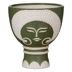 NEW Stojalo za Rože Keramika Zelena 19 x 19 x 22 cm