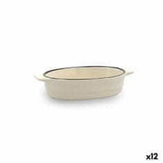 NEW Ponev za omako Quid Cocco Ovalne Keramika Bela (18 x 11 x 4 cm) (Pack 12x)