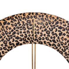 BigBuy Stenska ura 48 x 3,5 x 48 cm Sintetična tkanina Kovina Leopard