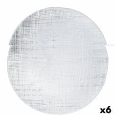 NEW Podkrožnik Bidasoa Ikonic Prozorno Steklo (Ø 28 cm) (Pack 6x)
