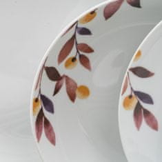 NEW Namizni pribor 18 Kosi Listi Porcelan 1 cm