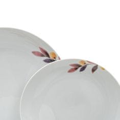 NEW Namizni pribor 18 Kosi Listi Porcelan 1 cm