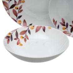 NEW Namizni pribor 18 Kosi Listi Porcelan 1 cm