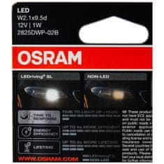 NEW Žarnica za avtomobil Osram OS2825DWP-02B 0,8 W 6000K W5W