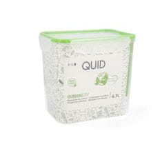 NEW Hermetična Škatla za Malico Quid Greenery Prozorno Plastika 4,7 L (4 kosov) (Pack 4x)