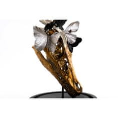 DKD Home Decor Dekorativna slika DKD Home Decor Black Golden Butterflies 17 x 17 x 26 cm