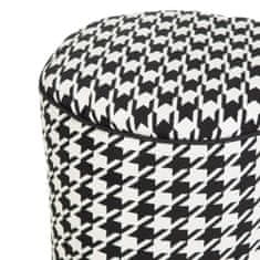 DKD Home Decor Puf Poliester 45 x 45 x 45 cm 100 % bombaž Houndstooth