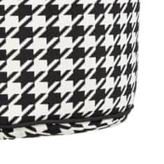 DKD Home Decor Puf Poliester 45 x 45 x 45 cm 100 % bombaž Houndstooth