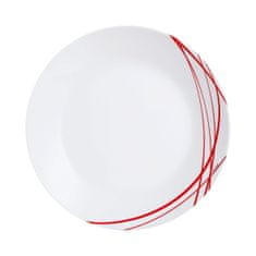 NEW Farfurie Întinsă Arcopal Domitille Rojo Dvobarvna Steklo 25 cm (12 kosov)