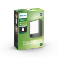 NEW LED stenska svetilka Philips Arbour 6W Antracit 600 lm (4000K)