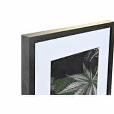 NEW Okvir za fotografije DKD Home Decor 33 x 2 x 45 cm Kristal Črna Bel/Črn Les MDF (6 Kosi)