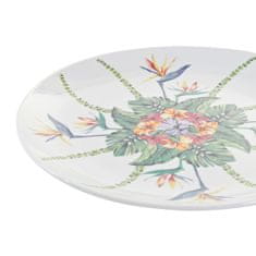 NEW Set Posode DKD Home Decor Tropical Bela Pisana Porcelan (18 Kosi)