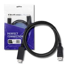 Qoltec displayport v1.2 male | hdmi male | 5k | 2m