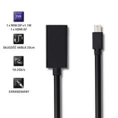 slomart mini displayport v1.1 male | hdmi a female | 4k | 0,2 m