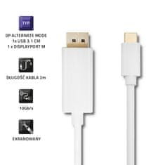 Qoltec displayport alternativni način | usb 3.1 tip c moški | displayport moški | 5k | 2m