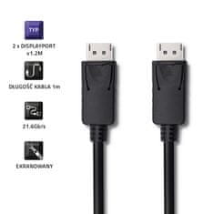 Qoltec displayport v1.2 male | displayport v1.2 male | 5k | 2m