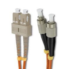 Qoltec povezovalni kabel iz optičnih vlaken sc/upc - fc/upc | multimode | 50/125 | om2 | duplex | 1m