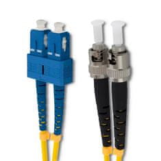 Qoltec qoltec patchcord optično vlakno sc/upc - st/upc | enomodni | 9/125 | g652d | duplex | 1m