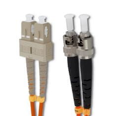 Qoltec qoltec patchcord optično vlakno sc/upc - st/upc | multimode | 50/125 | om2 | duplex | 1m