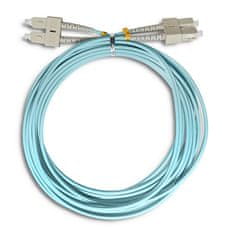 Qoltec qoltec patchcord optično vlakno sc/upc - sc/upc | multimode | 50/125 | om4 | duplex | 5m