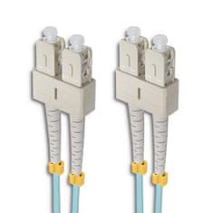 Qoltec qoltec patchcord optično vlakno sc/upc - sc/upc | multimode | 50/125 | om4 | duplex | 5m