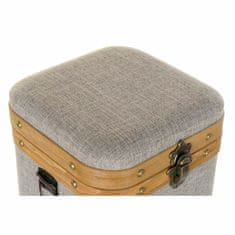 DKD Home Decor Komplet okrasnih škatel DKD Home Decor Beige Natural Wood Metal 30 x 40 cm 40,5 x 40,5 x 41,5 cm (3 kosi)