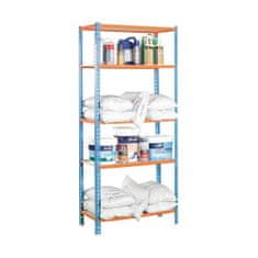 BigBuy Regali Simon Rack Maderclick 5/400 750 kg kovinski 5 polic iz iverne plošče (180 x 90 x 40 cm)